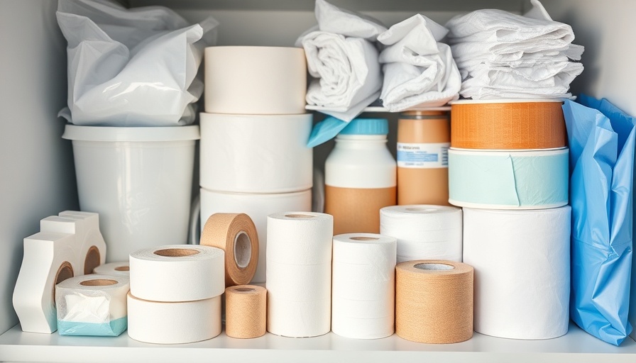Medical consumables such as bandages and medical tapes