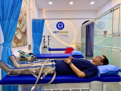 Modern medical equipment in a clean, white room.