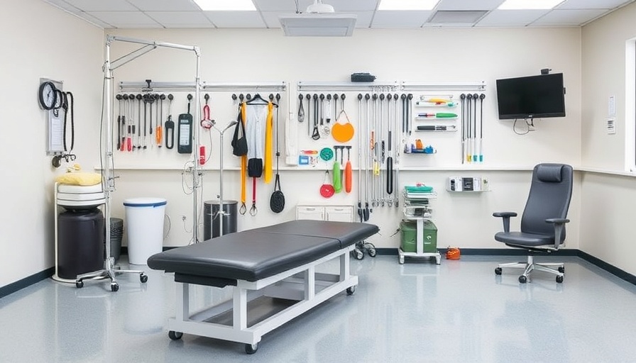 Basic medical equipment in a healthcare facility