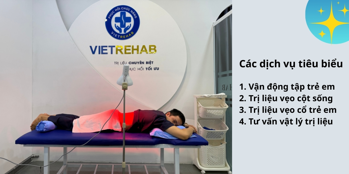VietRehab cung cấp các dịch vụ chuyên sâu về trị liệu và phục hồi chức năng 